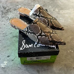 Sam Edelman Snake Skin Slides/Mules